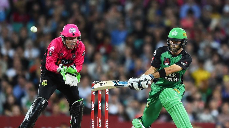 Maxwell displayed his full repertoire of shots on his way to fifty