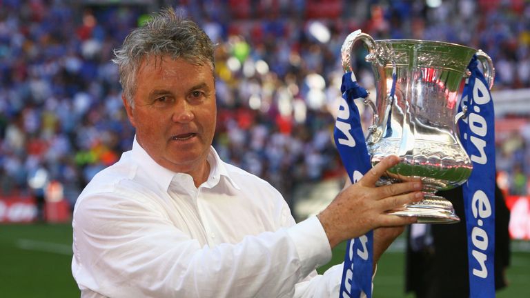 Guus Hiddink won the FA Cup during his first spell at Chelsea 