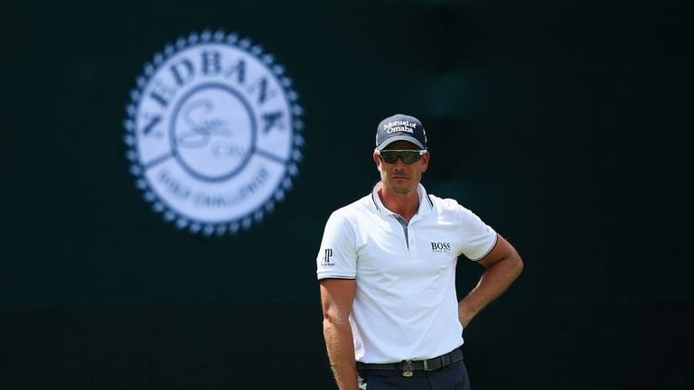 Henrik Stenson during day two of the Nedbank Golf Challenge 