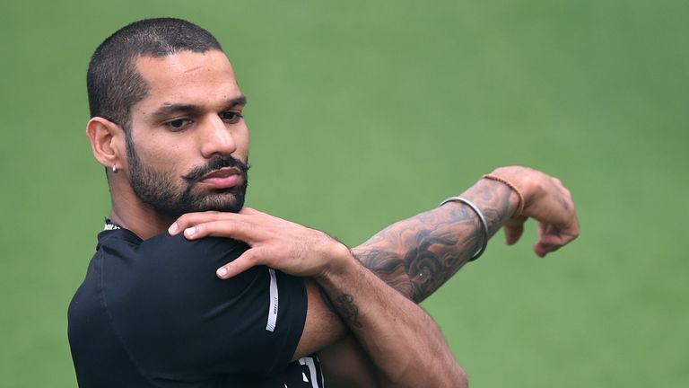 India's Shikhar Dhawan