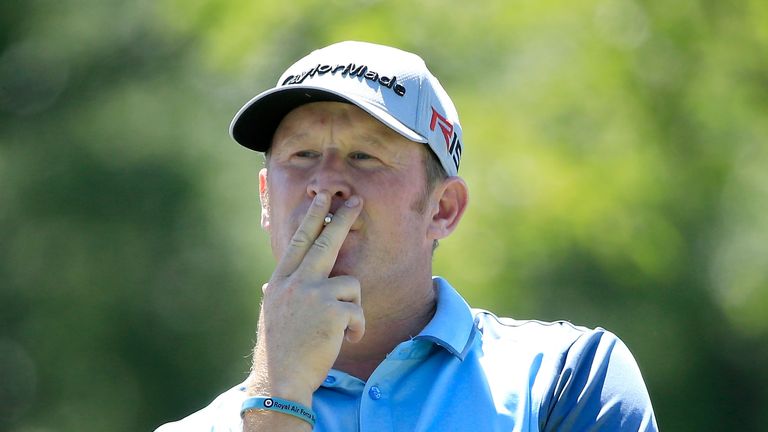 Jamie Donaldson slipped two shots off the pace after an erratic back nine