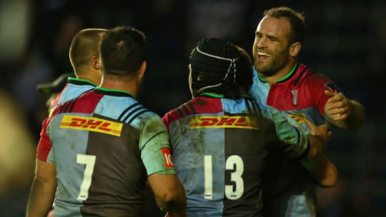 Jamie Roberts was a big ball carrier for Quins