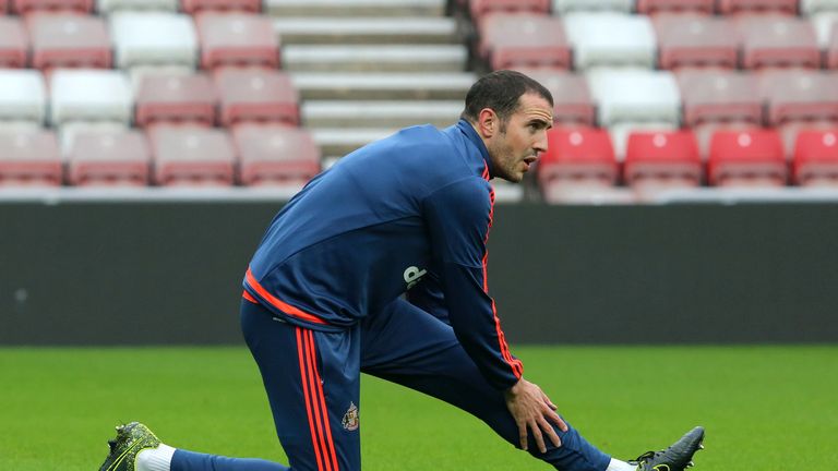 John O'Shea could miss Sunderland's game against Liverpool with a calf injury