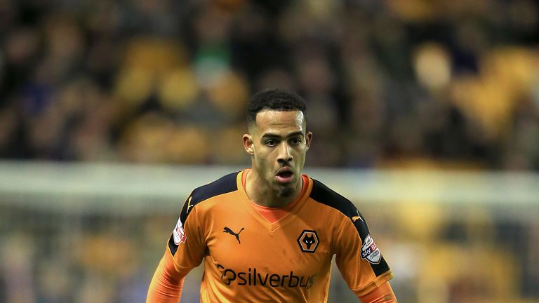 Wolverhampton Wanderers' Jordan Graham during the Sky Bet Championship match v Nottingham Forest at Molineux