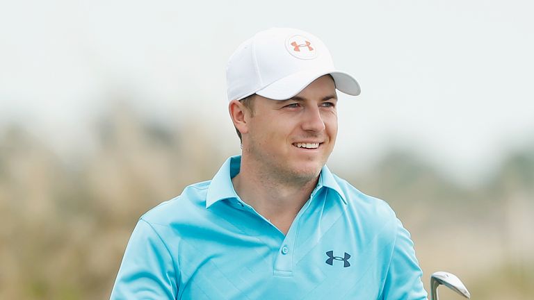 Jordan Spieth during the second round of the Hero World Challenge at Albany