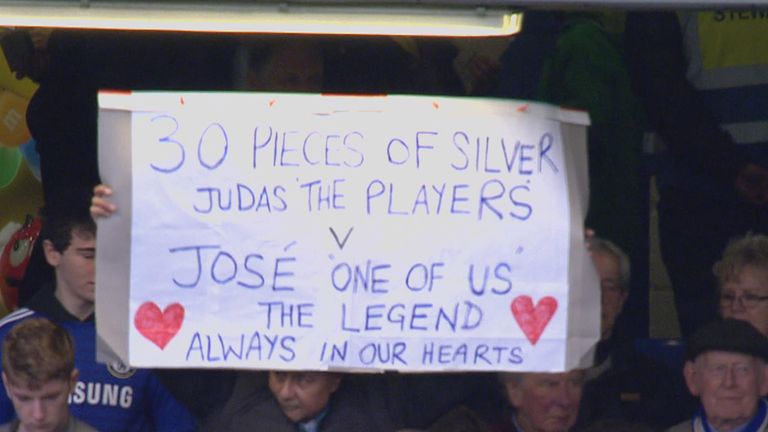 Chelsea fans take aim at players