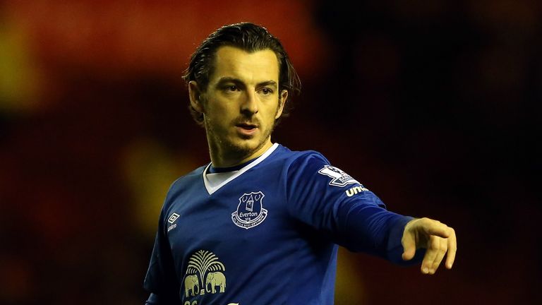 MIDDLESBROUGH, ENGLAND - DECEMBER 01:  Leighton Baines of Everton during their Capital One Cup Quarter Final at Riverside Stadium on December 1, 2015 in Mi