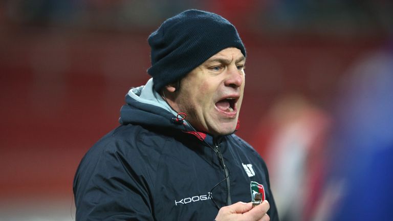 Leicester's Director of Rugby, Richard Cockerill, looks on during the European Rugby Champions Cup match between Munster and Leicester Tigers