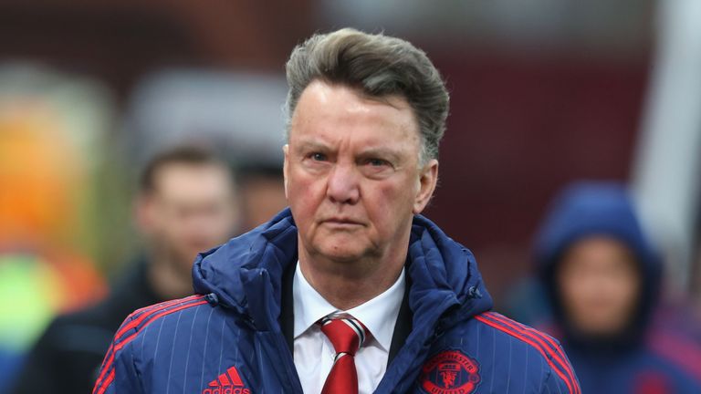 Louis van Gaal is set to take charge of Manchester United v Chelsea on Monday