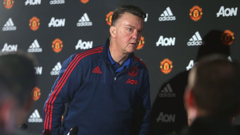 MANCHESTER, ENGLAND - DECEMBER 23:  (EXCLUSIVE COVERAGE)  Manager Louis van Gaal of Manchester 