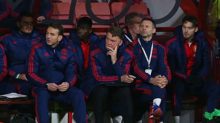 Louis van Gaal has seen Manchester United go five games without a win after the defeat at Bournemouth