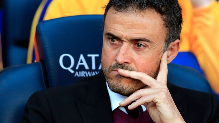 FC Barcelona's Spanish coach Luis Enrique 