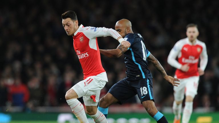 Mesut Ozil put in a man-of-the-match performance against Manchester City