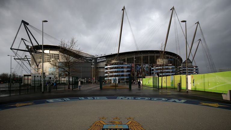 General view of Manchester City's Etihad Stadium ahead of their match against Sunderland