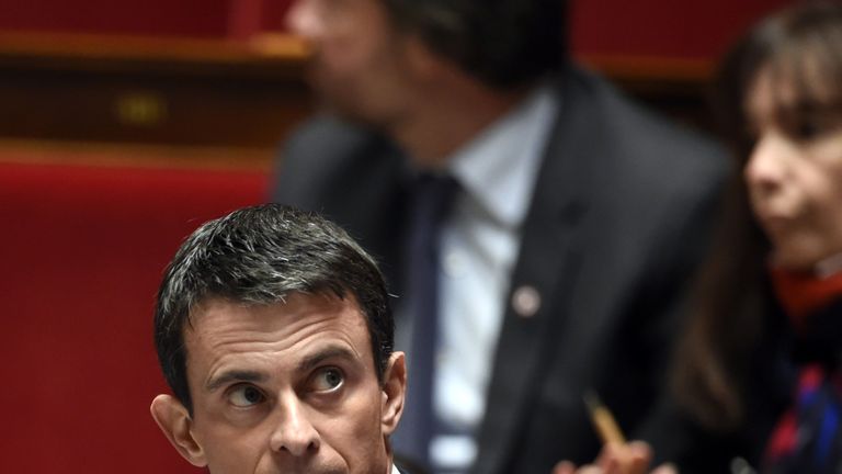 French Prime minister Manuel Valls