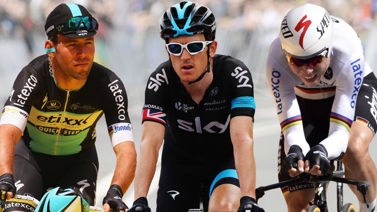 Mark Cavendish, Geraint Thomas, Tony Martin