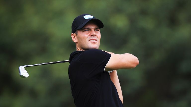 Martin Kaymer of Germany plays a shot on the 8th hole during day one of the Nedbank Golf Challenge at Gary Player CC