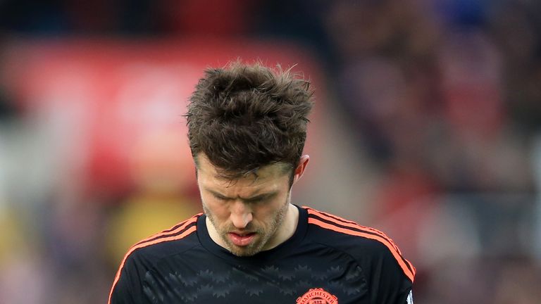 Carrick and United suffered another defeat at Stoke on Saturday