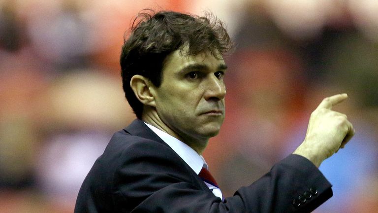 Middlesbrough manager Aitor Karanka during the Sky Bet Championship match at the Riverside Stadium, Middlesbrough.