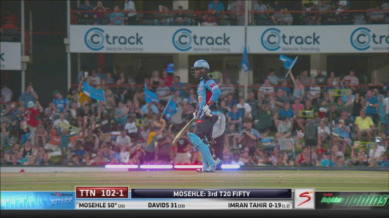 Mosehle reached his half-century with another boundary