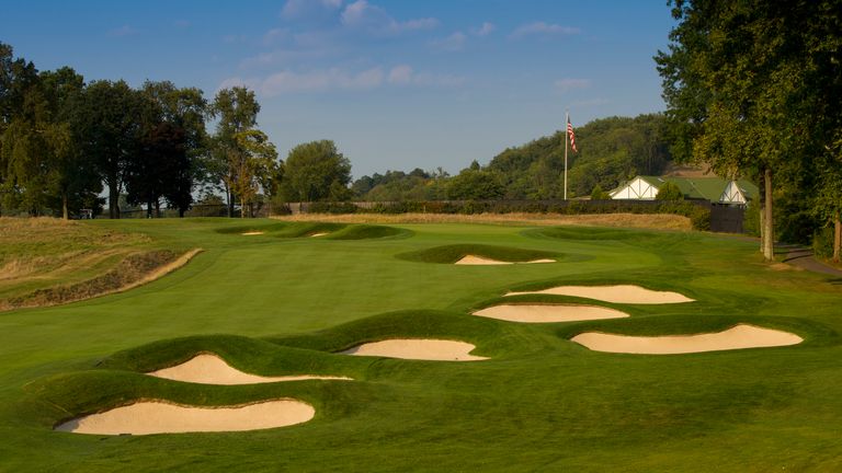 Heavy bunkering and thick rough are a feature at Oakmont