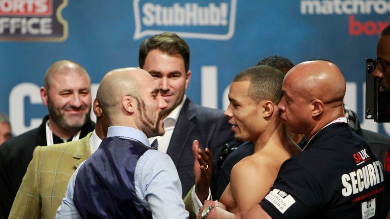 Gary 'Spike' O'Sullivan and Chris Eubank Jr