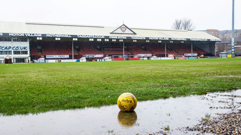 Partick Thistle's Firhill ground following the postponement of their match against St Johnstone on Boxing Day