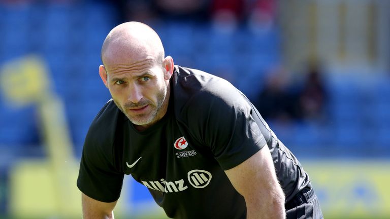 Paul Gustard, defence and forwards coach at Saracens before the Aviva Premiership match between London Welsh and Saracens at Kassam Stadium