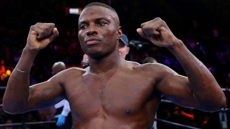 Peter Quillin celebrates after his fight with Andy Lee