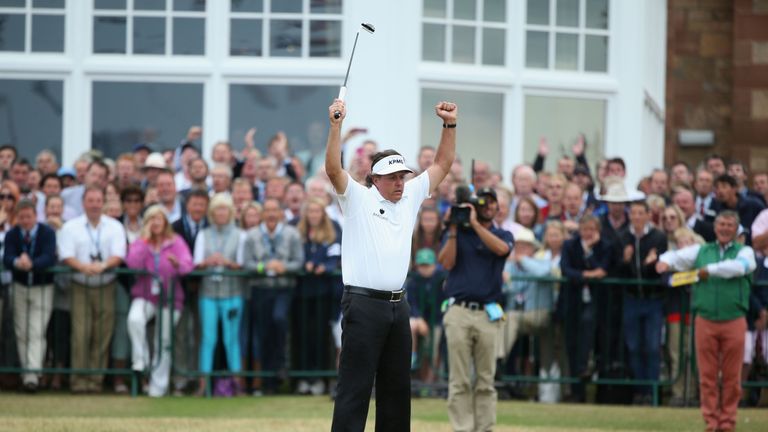 Phil Mickelson wins at Muirfield to claim a fifth major title