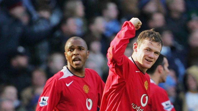 Quinton Fortune pictured with Wayne Rooney during their time as team-mates