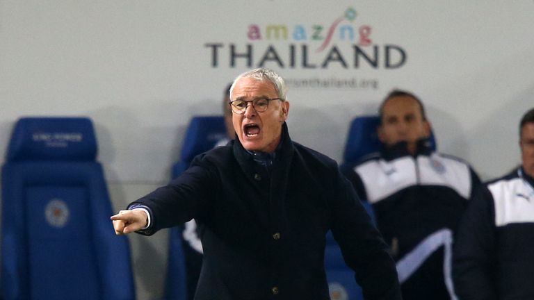 Leicester City manager Claudio Ranieri on the touchline during the Barclays Premier League match at The King Power Stadium, Leicester