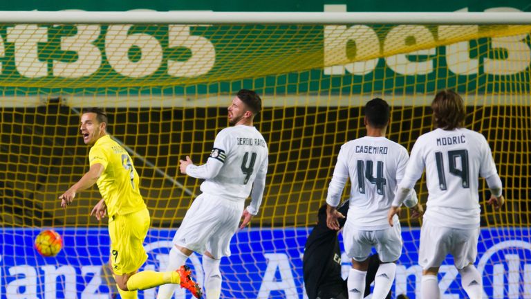 Roberto Soldado celeb, Villarreal v Real Madrid, La Liga