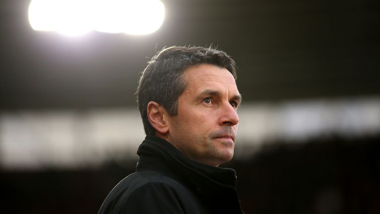 Remi Garde looks on prior to the Barclays Premier League match between Southampton and Aston Villa