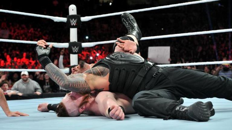 Roman Reigns pins Sheamus