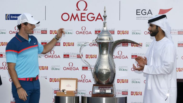 McIlroy produced a dominant display to win the Dubai Desert Classic