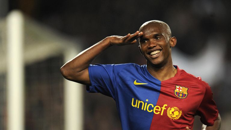 Barcelona's Cameroonian forward Samuel Eto´o