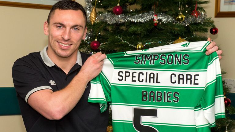 Scott Brown donates £5,000 to special care charity