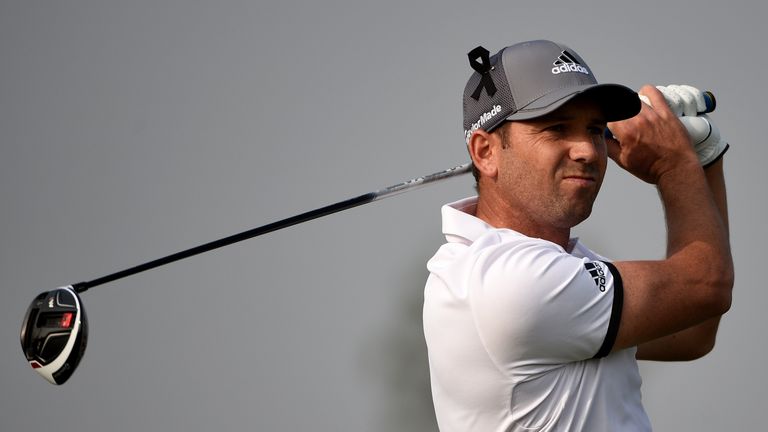 SHANGHAI, CHINA - NOVEMBER 15:  Sergio Garcia of Spain on the 15th tee during the final round of the BMW Masters at Lake Malaren Golf Club on November 15, 