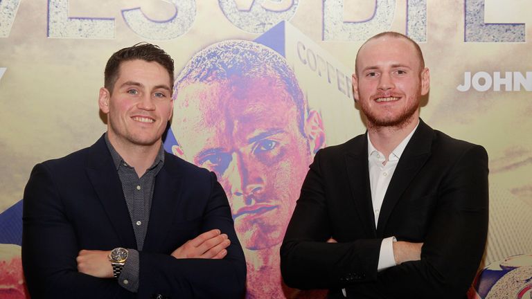 Shane McGuigan (L) has taken over as George Groves' new trainer