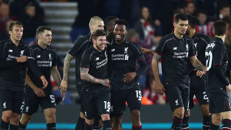 Alberto Moreno, Daniel Sturridge and Liverpool are all smiles