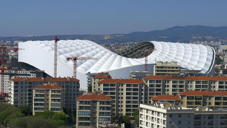 A general vue of the multi-purpose Stade Velodrome pictured on April 28, 2015 in Marseille