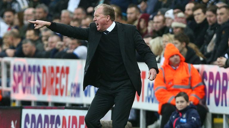 Newcastle United manager Steve McClaren gestures