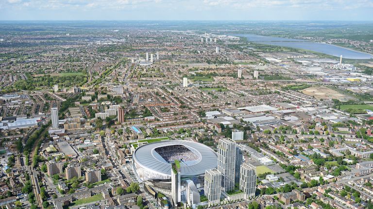 The club believe their new stadium will increase the value of land and property in the wider Tottenham area