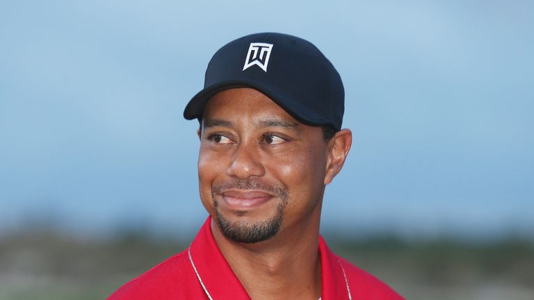 Woods was at the Hero World Challenge as tournament host