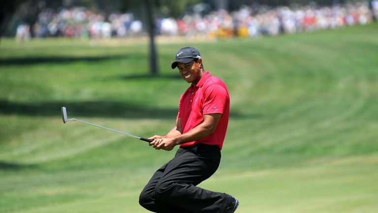 Woods claimed a 14th major title with a dramatic play-off at Torrey Pines