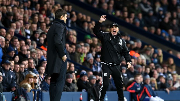  Tony Pulis manager of West Bromwich Albion