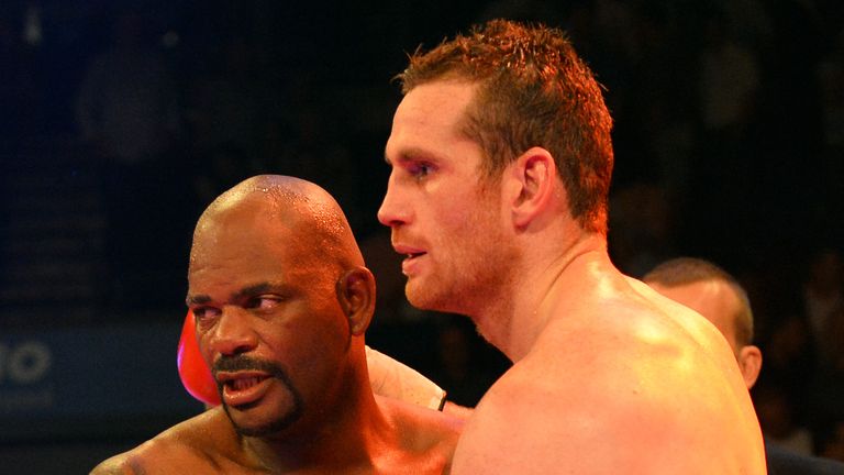 Tony Thompson (L) also failed a drugs test after beating Price