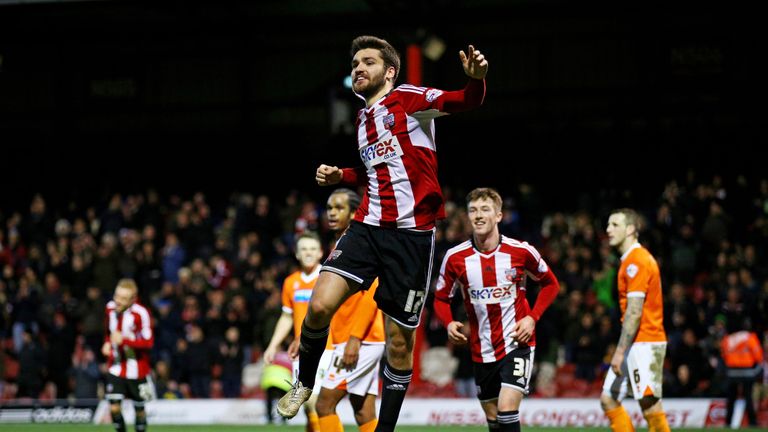 Toral scored six goals at Brentford, including at hat-trick against Blackpool