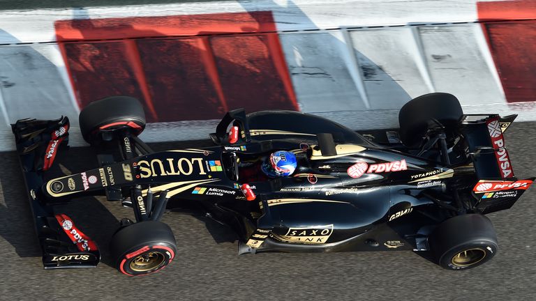Jolyon Palmer,  who will partner Pastor Maldonado next year, in action in the Lotus
